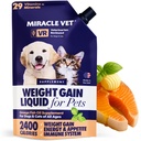 Miracle Vet High-Calorie Weight Gainer voor honden en katten - Multivitamine Voedingssupplement Gel, Omega Visolie, Calcium - Puppy, Senior, Prenatale Cat & Honden Vitaminen, Supplementen voor gewichtstoename