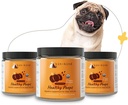 kin+kind Biologische vezel voor honden&Cats - Pompoen Boost voor gezonde poep - Digestieve gezondheid - Vlaszaad, gember, kurkuma en kokosnoot - Made in USA - Bundle (3 x 8 oz)