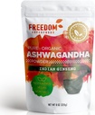Biologische Ashwagandha Wortelpoeder Extract uit India - Een krachtige Adaptogen & Premium Voel Goed Veda Vitamine Supplement voor haargroei en lengte - Veganistisch en Glutenvrij - 8oz