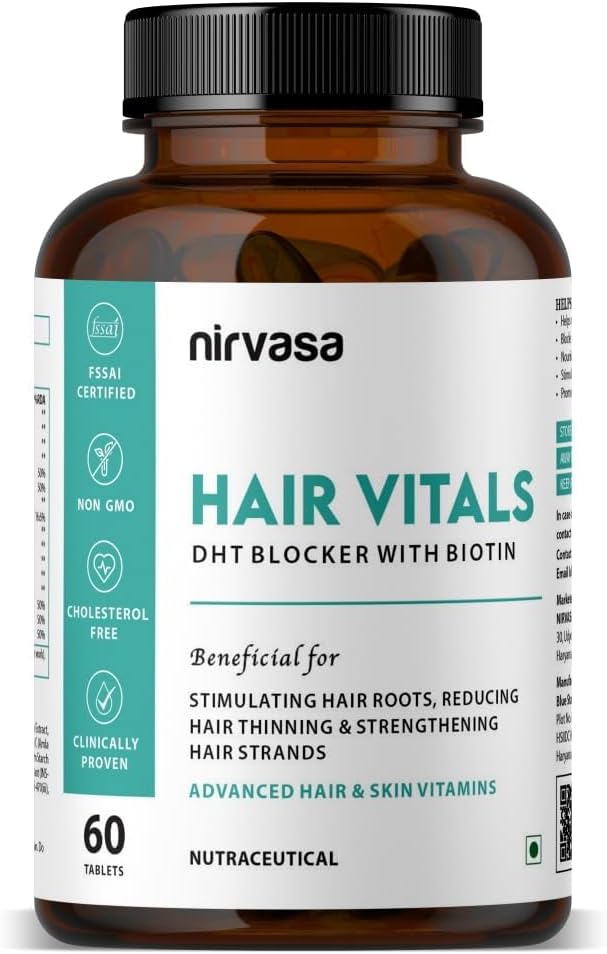 Hair Vitals DHT Blocker met Biotin tabletten met Beta-Sitosterol & Stinging Nettle Root Extract 
