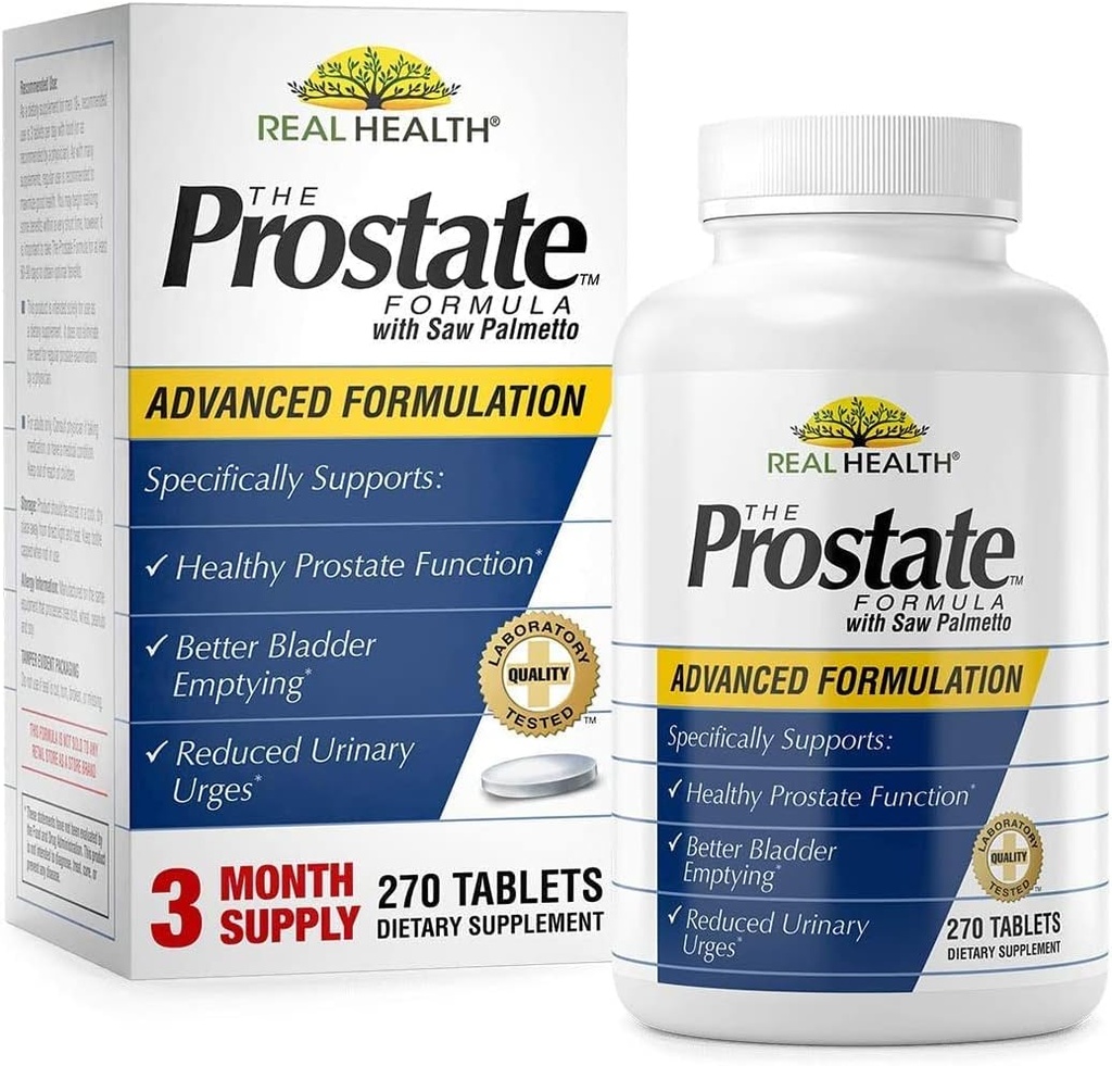Real Health Prostate Formule met Saw Palmetto 270-tabellen door EMERSON HealthCare
