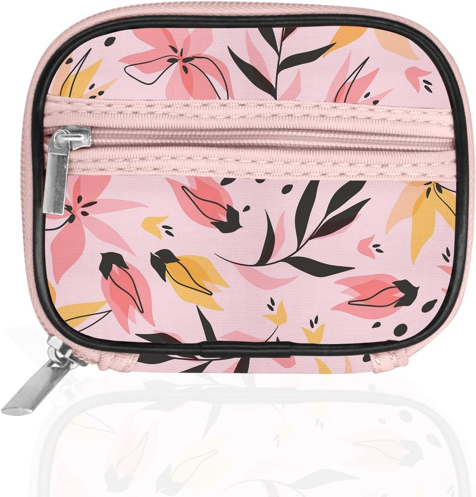 Serfeymi Weekly Travel Pill Organizer Pill Case voor Portemonnee met verwijderbare 7 dagen pil Box, Modieuze Travel Medicine Organizer Pill Container voor Geneeskunde, Vitamine, Supplement - Roze 03