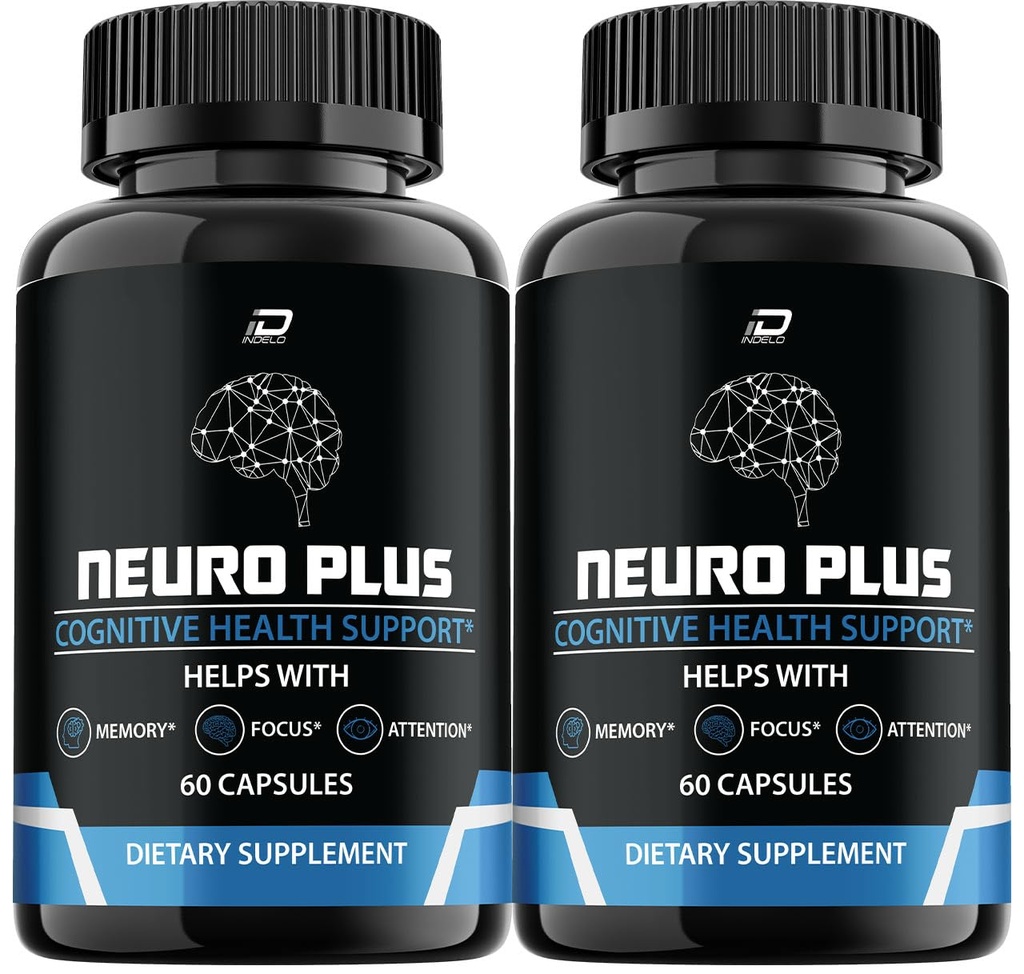 Neuro Plus Brain Supplement, NeuroPlus for Memory Formula, Nero Plus PQQ to Reduce The Negative Effects of Brain Fog, Neuro+ Cognitieve Functie, Nuero Plus Reviews (2 Pack - 120 Capsules)