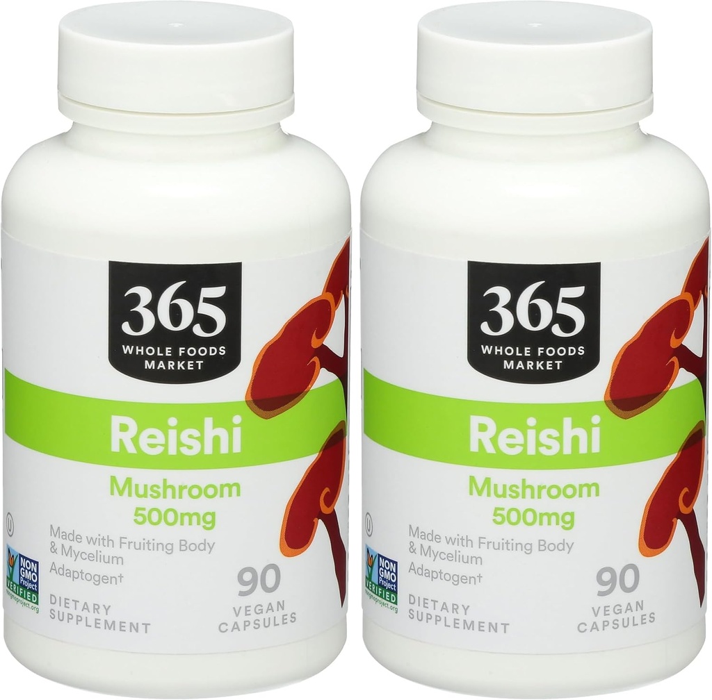 365 door Whole Foods Market, Reishi, 90 Count (Pack of 2)