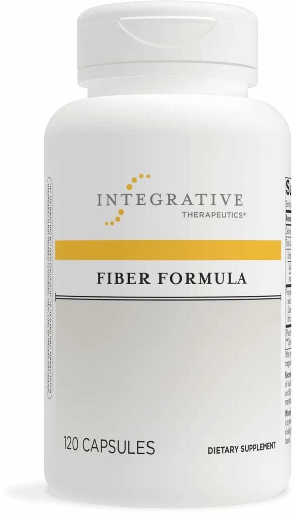 Integrative Therapeutics Fiber Formula - Colon Support Supplement for Healthy Digestion* - Good Source of Dietary Fiber for Gut Health Support* - Dairy-Free & Vegan - 120 Capsules (24 Servings)