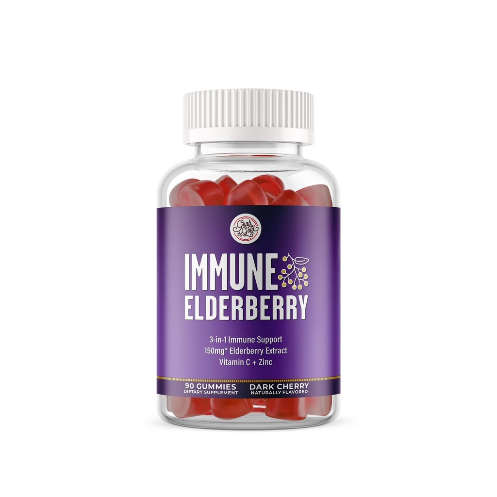 Grijp de gouden vlierbessen Gummies met vitamine C & zink 