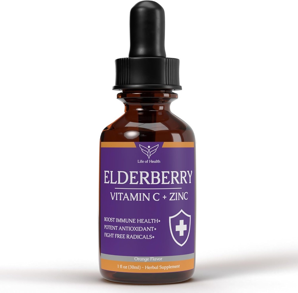 Vlierbessen Vitamine C en zink Immuun Ondersteuning Supplement 