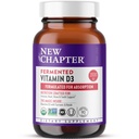 Nieuw hoofdstuk Gefermenteerde vitamine D3 2.000 IE, biologisch, één dag voor Immune, hart en bot ondersteuning + hele voeding Kurkuma, Adaptogeen Reishi paddo, 100% vegetarisch, Glutenvrij, 90 telling