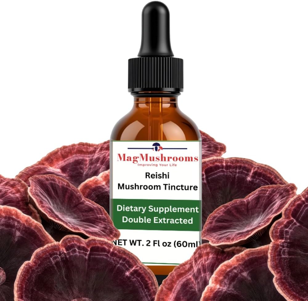 Reishi Tinctuur, Dagelijks Supplement, Double Extracted for High Potency, 2 Fl Oz, 60 doses