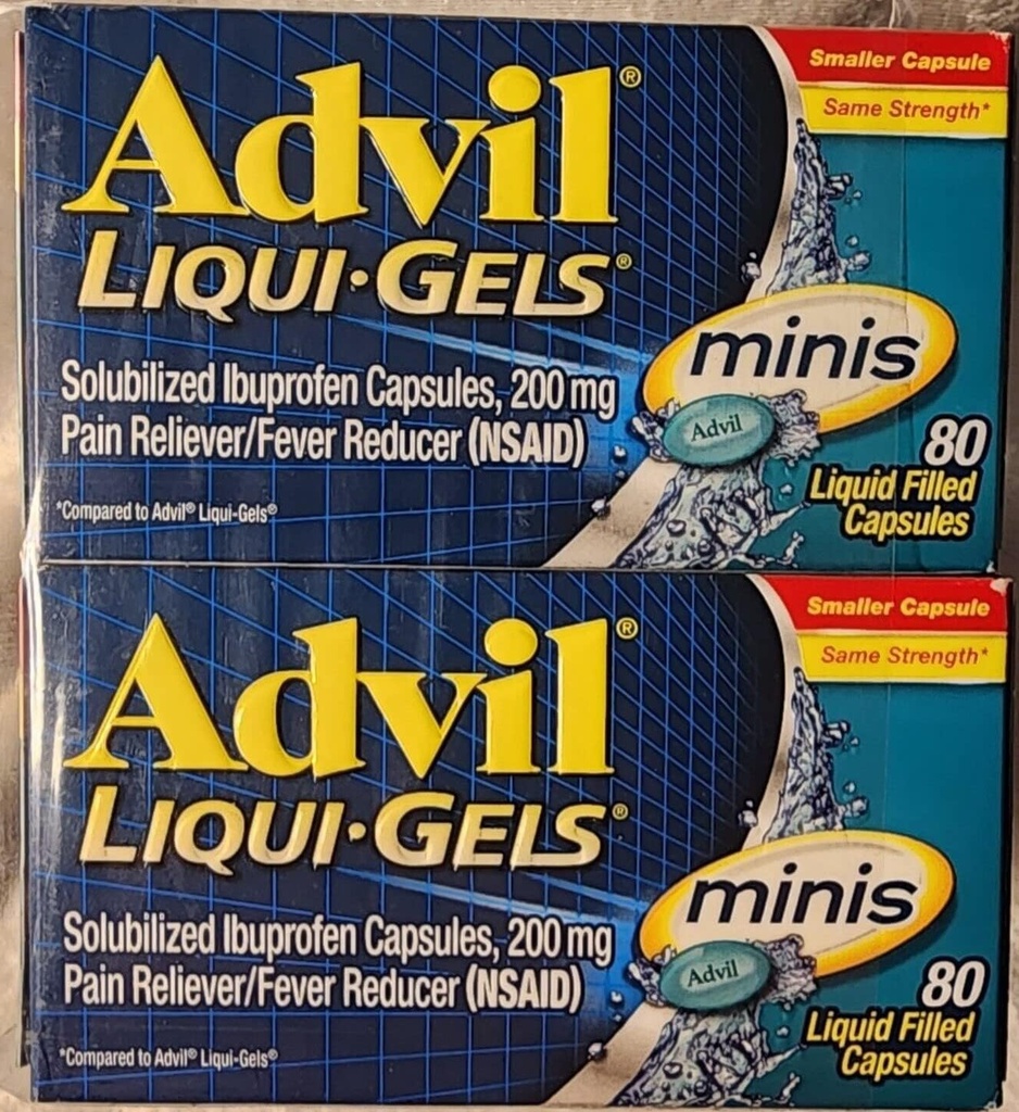 Advil Liqui-Gels Minis, 80 capsules per fles (3 flessen)
