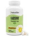 NaturalSlim Natural Kalium Citroen Gluconaat 99 mg - Kadorb Ondersteunt Electrolyt Balance & Normale pH - Absorbeerbare Kaliumsupplementen met Essentiële Mineralen - Niet GMO 400 Capsules 1 Pack
