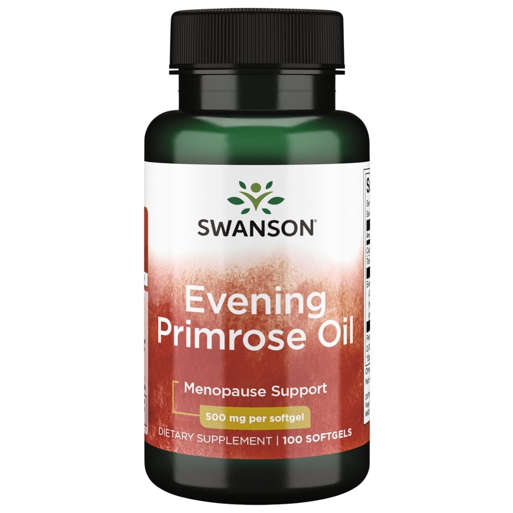 Swanson Evening Primrose Oil (Omegatru) 500 Milligrammen 100 Sgels
