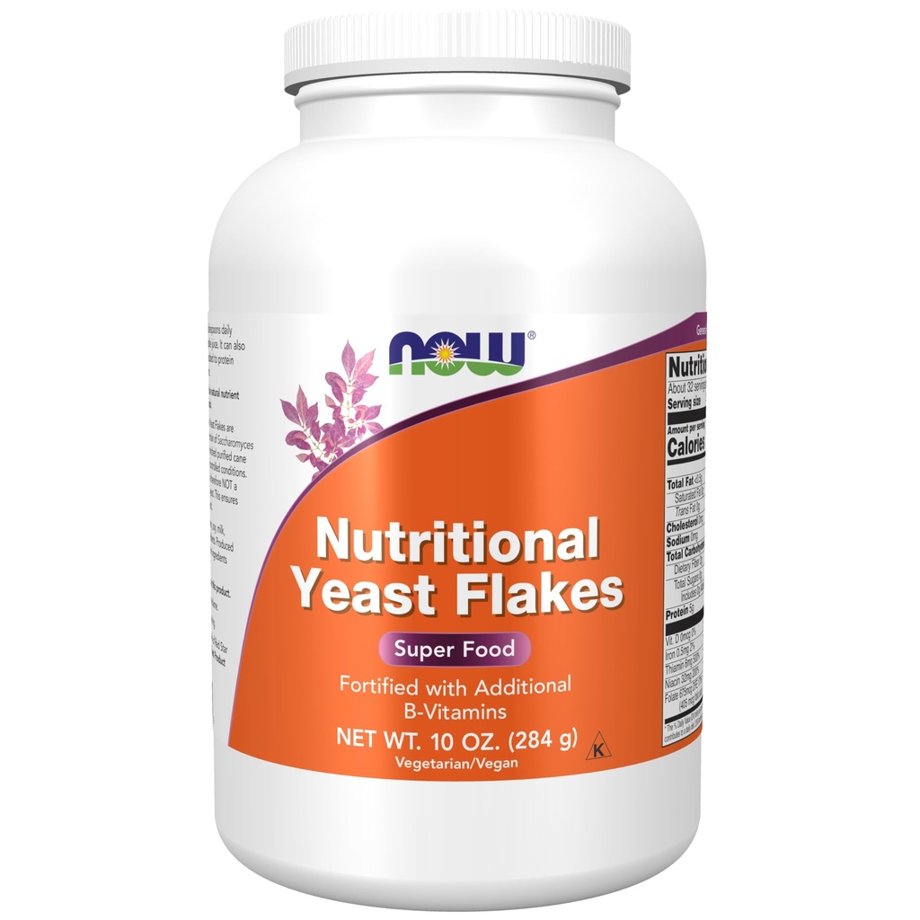 NOW Foods Supplementen, Nutritional Gist Flakes, versterkt met extra B-Vitaminen, Super Food, 10-Ounce