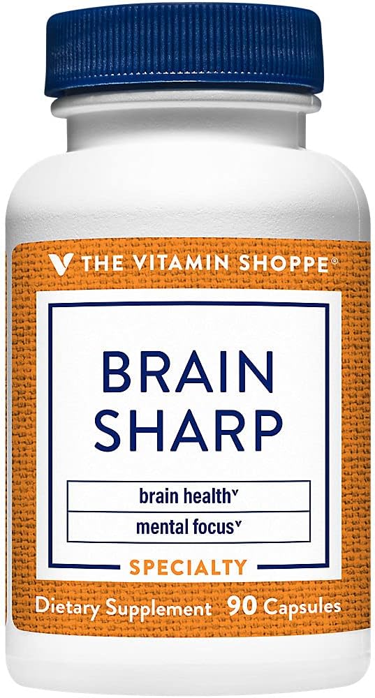 De vitamine Shoppe hersenen Sharp met acetyl-L-Carnitine, Fosfatidylserine & B vitamines voor geheugen, focus, energieproductie (90 capsules)