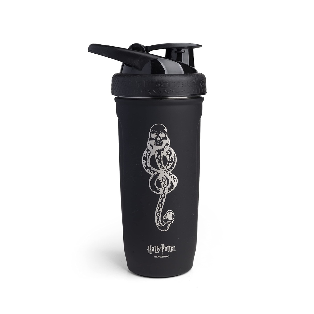 Smartshake Versterk roestvrij staal Harry Potter Dark Mark Logo Shaker Bottle (900 ml/30 oz) 