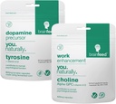 Hersensupplementen voor Geheugen en Focus 2Maandelijks-Supply 800mg L trench Dopamine Supplementen + 500mg Alpha GPC Choline Concentratiesupplementen
