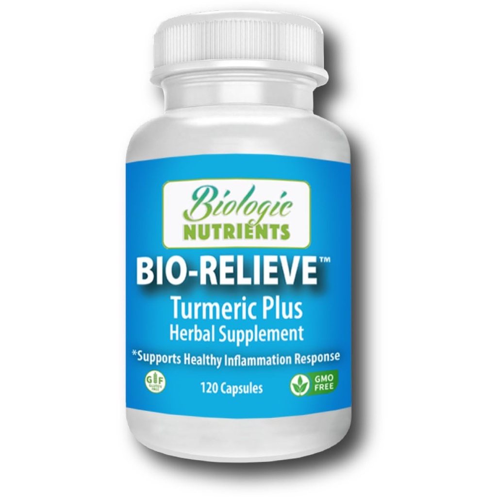 Biologic Nutrients Turmeric Supplement, 10-in-1 Herbal Joint Supplements for Men & Women, with Muscle, Bones, Nerves, & Joint Support - Daily Mobility Support, 120 Capsules