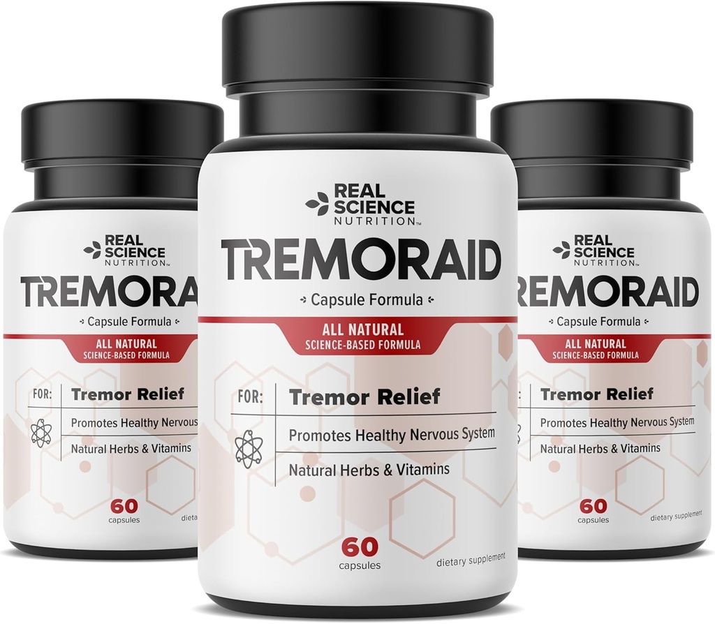 Essentiële Tremor Relief Supplementen (60 capsules) * (3 flessen)