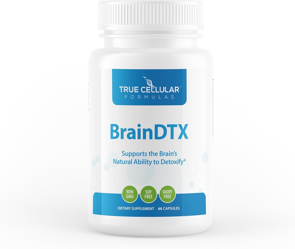 BrainDTX - ondersteunt cognitieve functie, focus en geestelijke helderheid - bevordert helder denken en geheugen - met Alpha Lipoic Acid & Biotin - Antioxidant Support - 60 capsules