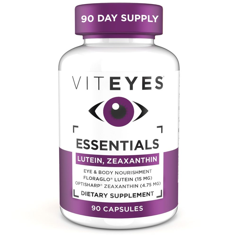 Viteyes Essentials Eye Health Dieetsupplement, Luteïne & Zeaxanthine voor Macula Support, 90 capsules