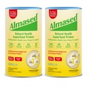 Almased Vanille Maaltijd Vervangingsshake - Low-Glycemic High Plant Base Protein Powder- Nutritional Weight Support Supplement - Vanille Smaak - 17,6 oz (1.1 Pond (2 Pack))