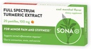 SONA Kurkumapastilles, oplossingen in de mond, 600% hogere absorptie van curcumine in vergelijking met capsules