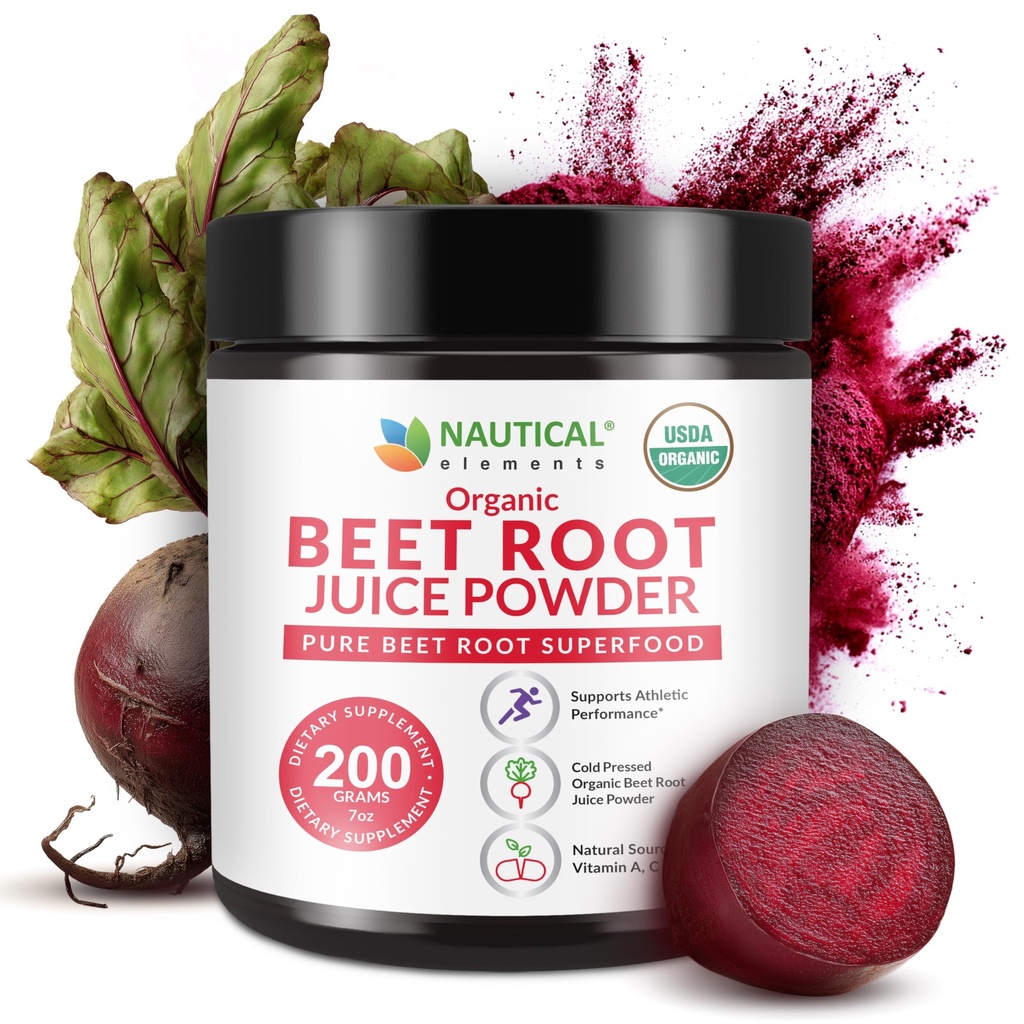 Beetwortelsap poeder biologisch - koud geperst - 20:1 concentraat - geconcentreerd bietenwortelpoeder - stikstofoxide - Circulatiesteun - 57 porties bietenwortelsupplement - 7oz