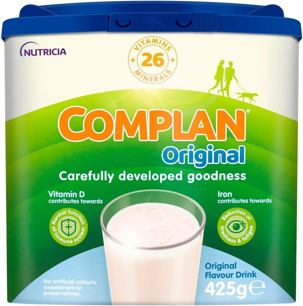 Complan Nutriënt Vitamine Rich Drink Original Flavour 425g 7-8 Servers