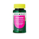 Spring Valley Prenatale Multivitamine/Multimineral voor Zwangere en Verpleegkundige Vrouwen Dieetsupplement Tablets, 100 Tel +Sticker, Dri Store.