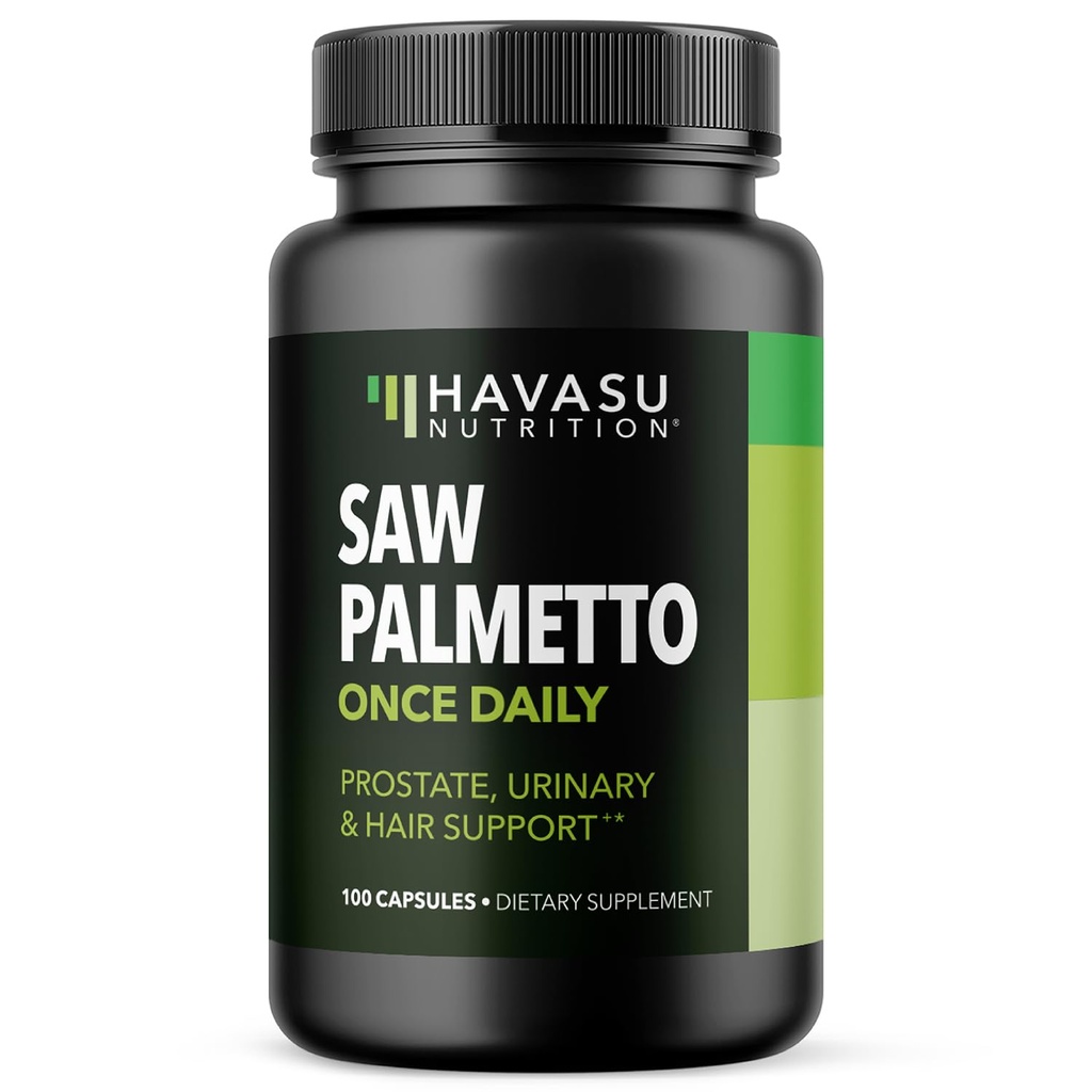 Zag Palmetto voor mannen Prostaat Gezondheid Supplement om urinaire Tract functie te bevorderen - 500mg per portie - 100 Telling - DHT Blocker Hair Vitamine - Vegan, Non-GMO Capsules, Meer dan 3 maanden levering