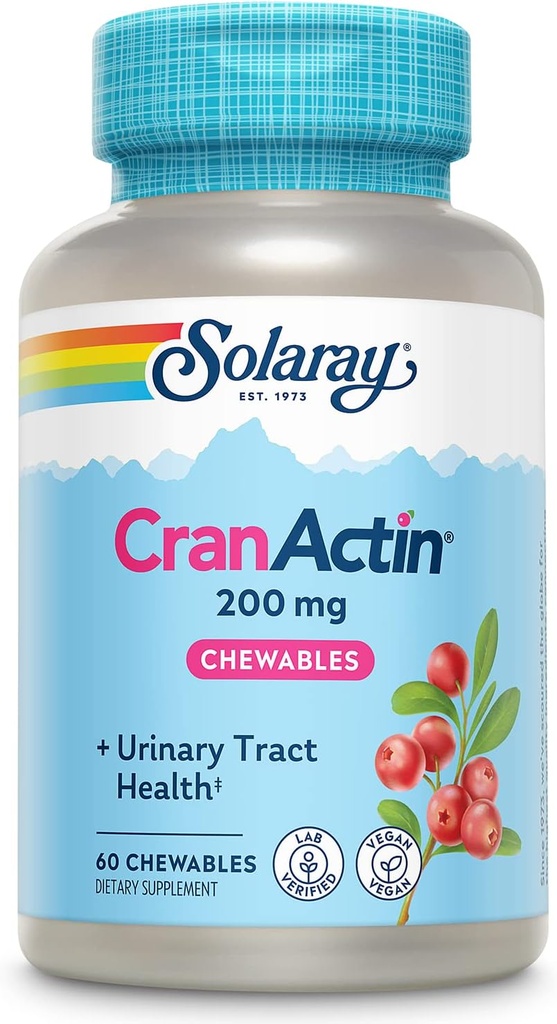 SOLARAY Cranactin 200 mg Kauwtabletten 60 Tellen