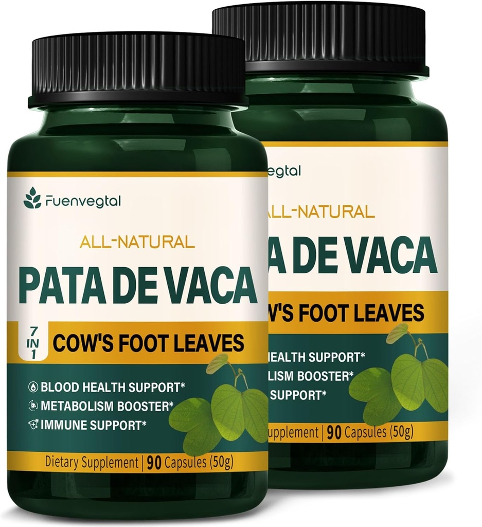 Cow's Foot Leaves Capsules Supplement - Berberine met Ceylon Cinnamon Capsules Advanced Formula - Alle natuurlijke plantaardige gezondheid ondersteuning met Wereke Extract. Aantal