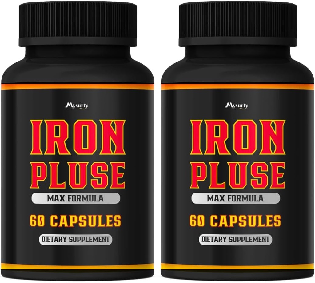 (2 verpakkingen) IronPulse Capsules Max Formula, IronPulse Max Support Capsules, IronPulse Pillen, IronPulse Pillen, IronPulse Support Pillen, Pack of 2