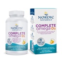 Nordic Naturals Complete Omega-D3, Citroensmaak - 120 Zachte Gels - 565 mg Omega-3 + 70 mg GLA + 1000 IE Vitamine D3 - EPA & DHA - Gezonde huid, cognitie, positief goede - Niet-GMO - 60 porties