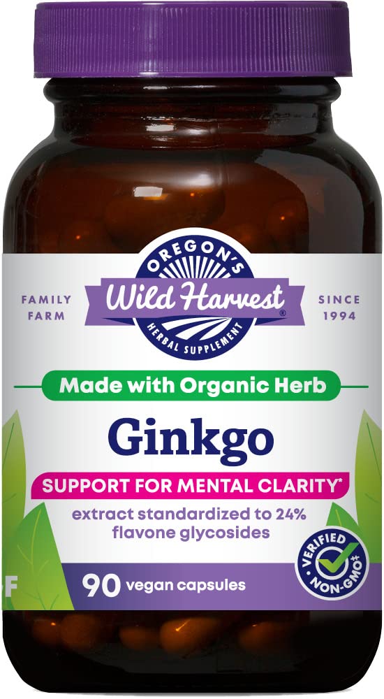 Oregon's Wild Harvest Non-GMO Ginkgo Capsules - 90 Tellen