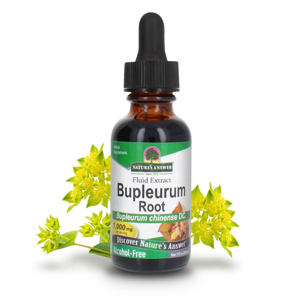 Nature’s Answer Bupleurum Root Bupleurum Chinense - Natural Herbal Supplement - Gluten Alcohol-Free - Ideal for Liver Immunity Overall Health Wellbeing - 1000mg (1 FL Oz) |