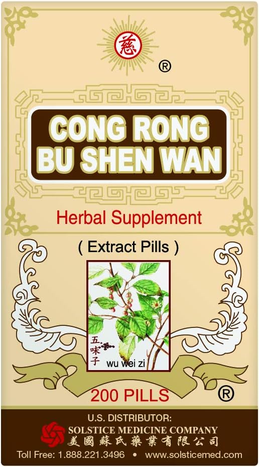 Solstice Medicine Company Cong Rong Bu Shen Wan Kruidensupplementen (200 pilsfles) (1 fles)