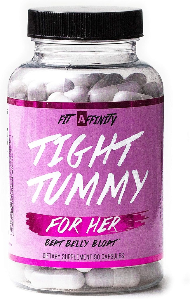Pas Affinity Tight Tummy Bloating Relief voor vrouwen met probiotica voor spijsverteringsverzorging - Dieetsupplement (90 capsules)