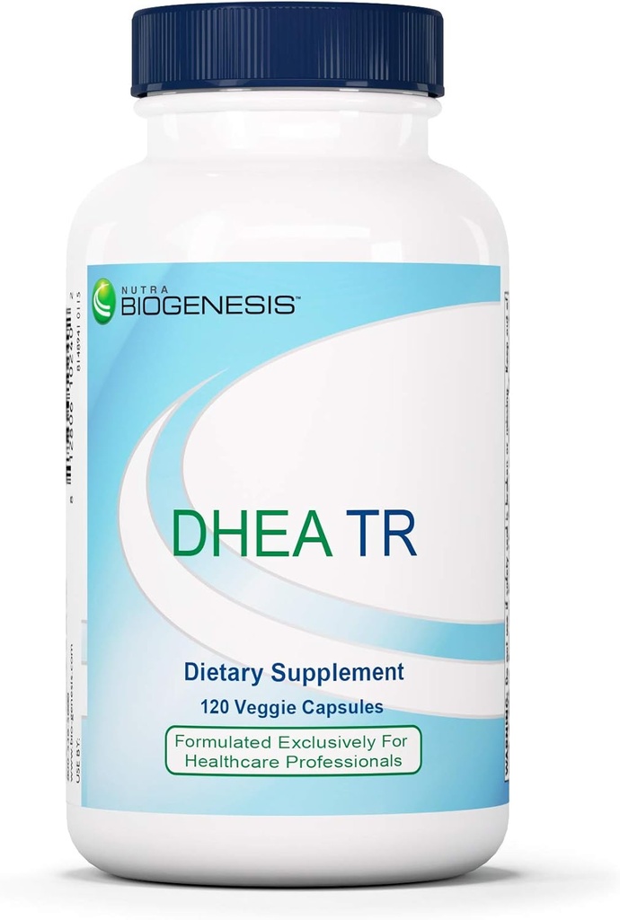 Nutra BioGenesis DHEA TR - DHEA for Endocriene Balance, Anti-Aging, and Heart Health - 10 mg, 120 Capsules