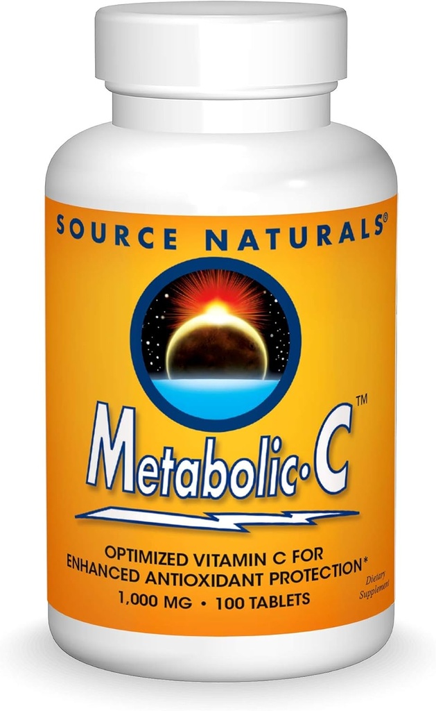 Bron Naturals Metabole C, 1000mg Vitamine C - 100 Tabletten
