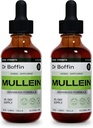Mullein Leaf Liquid Extract 2 Fl Oz (verpakking van 2) - Extra Strenght Geavanceerde Formule - Natural Supplement Liquid Tinctuur - Longreiniging en detox - Respiratory Health and Immune Support Drops
