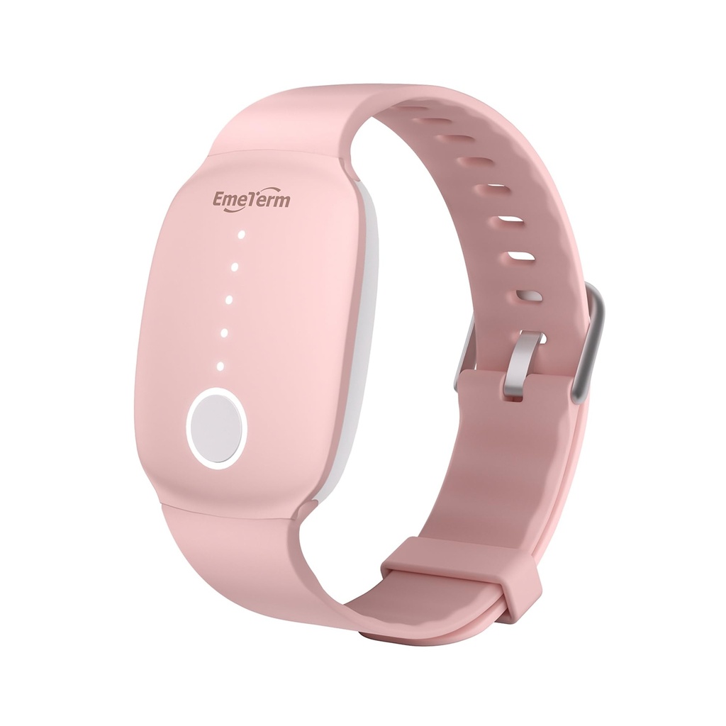 EmeTerm Fashion FDA-Cleared Relieve Misselijkheid Elektrode Stimulator Morning ziekte Motion reis ziektekots Relief Rechargeable Geen Gel Drug Gratis Pols Bands zonder bijwerkingen