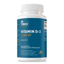 Dr. Tobias Vitamine D3 5000 IE, essentieel voor gezonde botten, tanden en immuunsysteem, extra sterkte vitamine D supplement, niet-GMO, 90 capsules, 90 porties