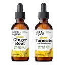 Gemberwortel Tinctuur 2 fl oz & Kurkuma Tinctuur 2 fl oz