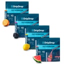 DripDrop Hydration - Electrolyte Powder Packets - Watermeloen, Berry, Citroen, Oranje - Value Variety Bundle - 128 Tel.