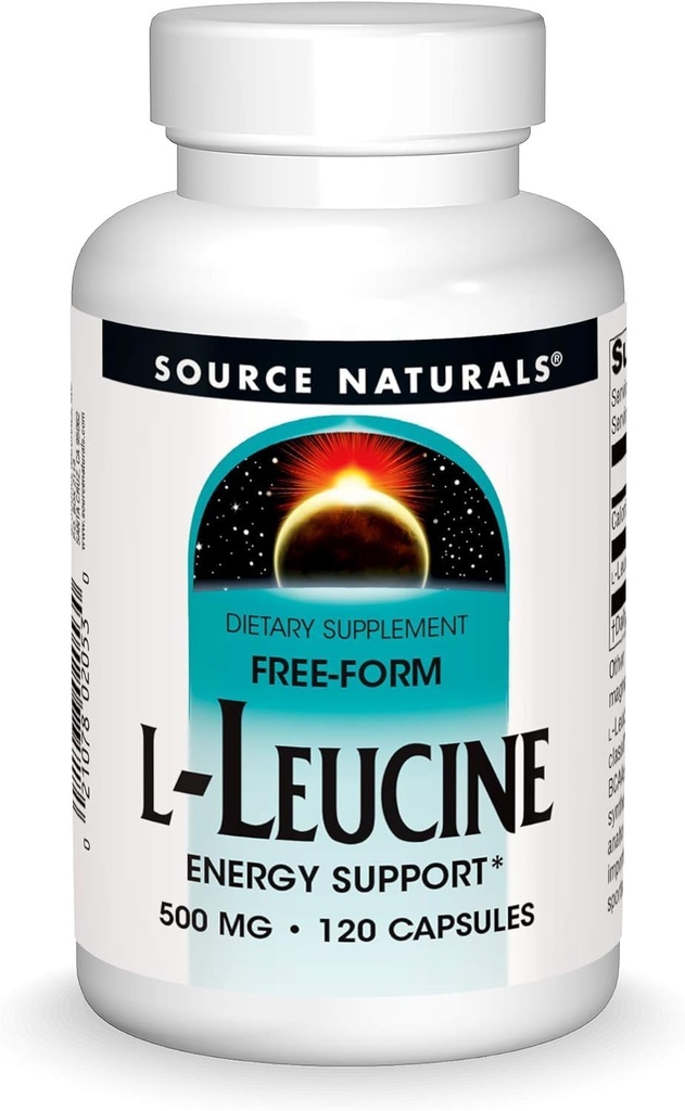 Bron Naturals L-Leucine, 500mg, 120 Capsules
