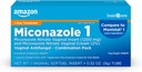 Basic Care Miconazol Nitraat Vaginaal Inbrengen 1200 mg en Miconazol Nitraat Cream 2 Combinatie Vaginale Gistinfectie, Wit, 0,32 Ounce (verpakking), 1 Telling