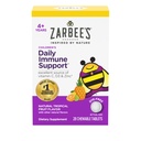 Zarbee's Kids Immune Support, Vitamine C, D & Zink Dagelijkse Immuniteit Vitaminen voor Kinderen 4+ Jaar, Natuurlijke Tropische Fruit Smaak, 28 Kauwtabletten