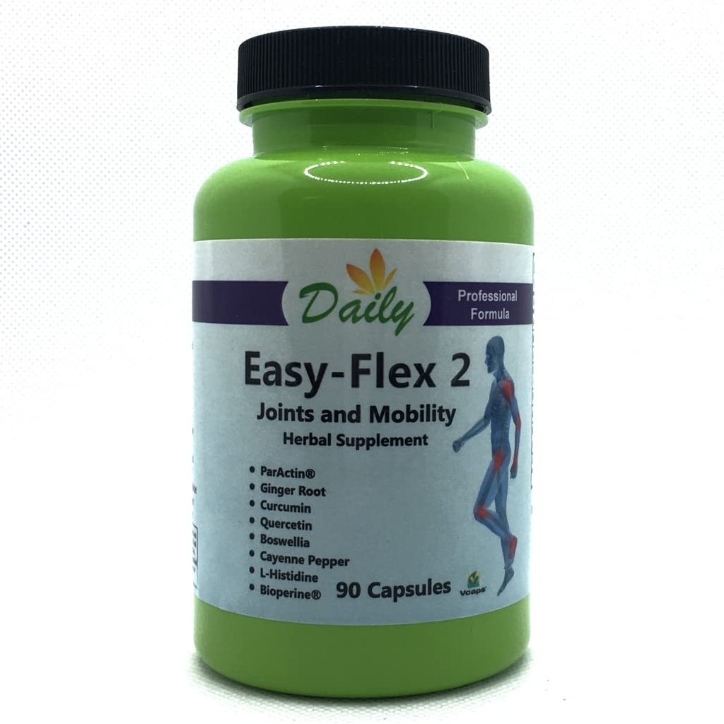 Daily Manufacturing Easy-Flex 2™ (Andrographis Paniculata, Boswellia Extract, L-Histidine, Curcumin (Turmeric), Quercetin, Black Pepper Extract, Ginger Root Powder & Cayenne Pepper)
