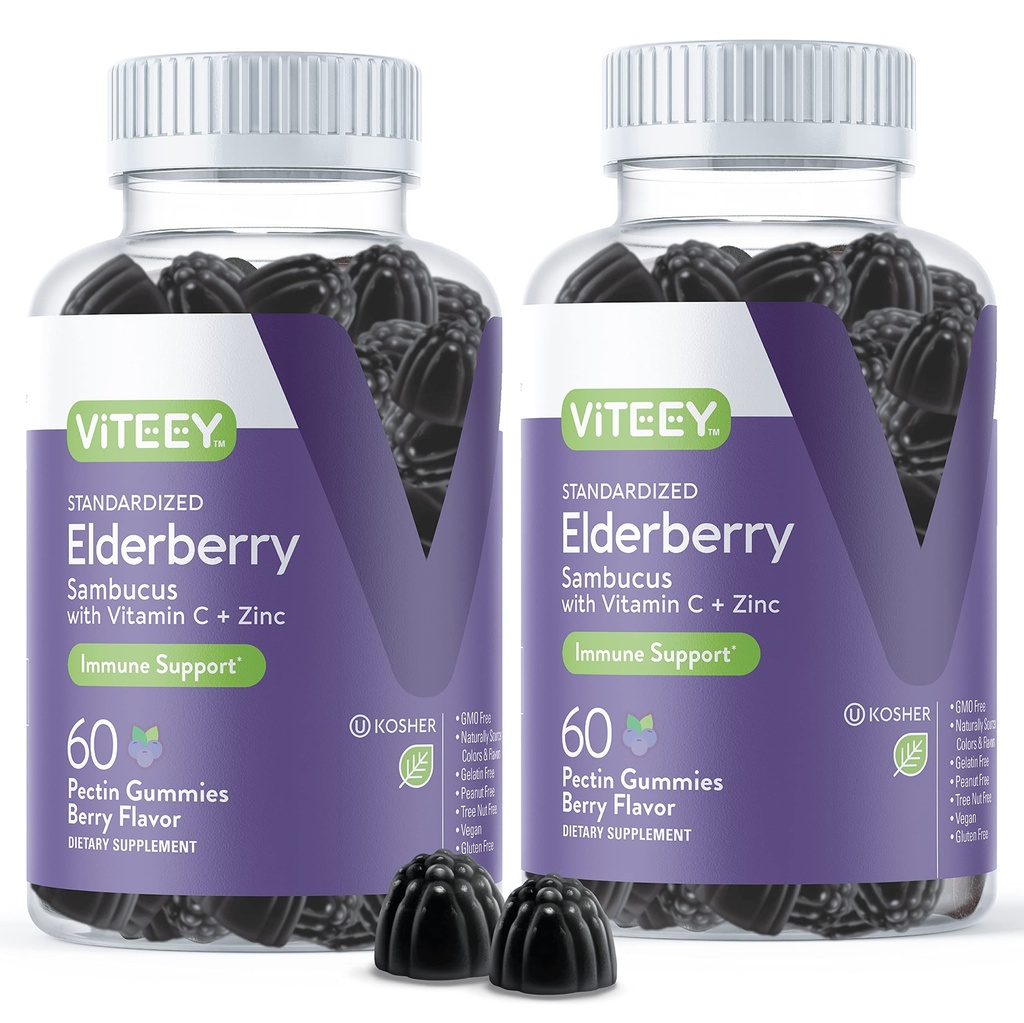 Viteey Sambucus Vlierbes Gummy's voor volwassenen 